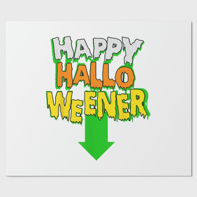 Papel De Regalo Feliz Halloween (Superficie plana)