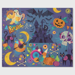 Papel De Regalo Feliz Halloween