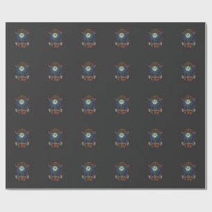 Papel De Regalo Feliz Halloween Castillo de Bruja Calaveras Gordo
