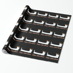 Papel De Regalo Feliz Halloween Dachshund