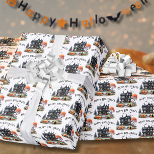 Papel de Regalo Feliz Halloween Espeluznante