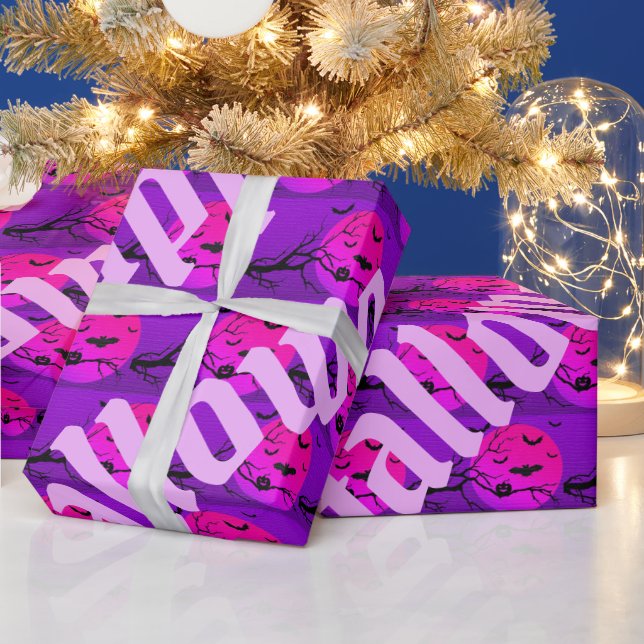 Papel De Regalo Feliz Halloween, espeluznante Fiesta (Vacaciones)