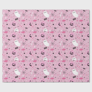 Papel De Regalo Feliz Halloween Lindo y Espeluznante