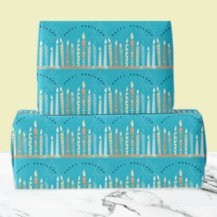 Papel De Regalo Feliz Hanukkah