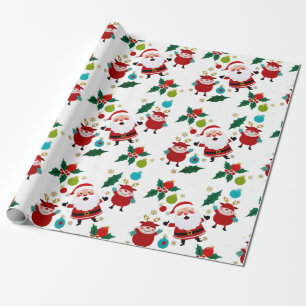 Papel De Regalo Feliz hombre de nieve con Navidades de regalos