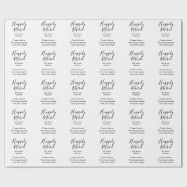 Papel De Regalo Feliz jubilación agregar nombre años de servicio j