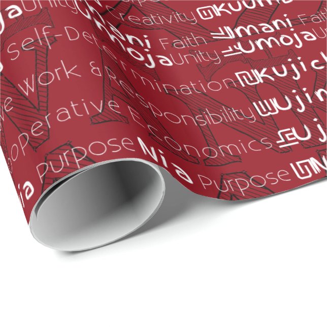 Papel De Regalo Feliz Kwanzaa (Esquina del rollo)