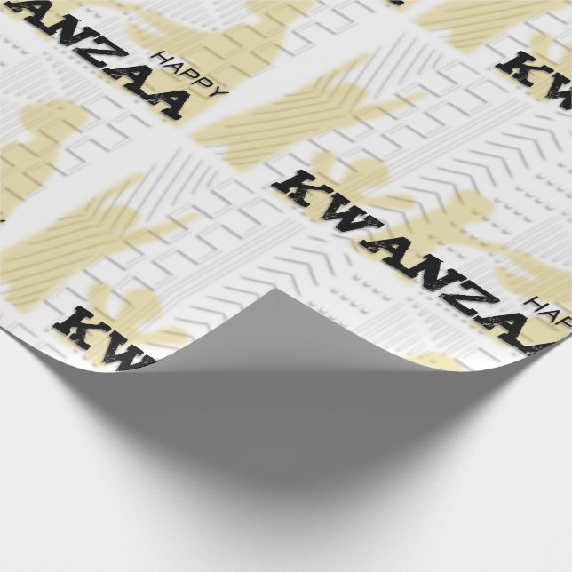 Papel De Regalo Feliz Kwanzaa (Esquina)
