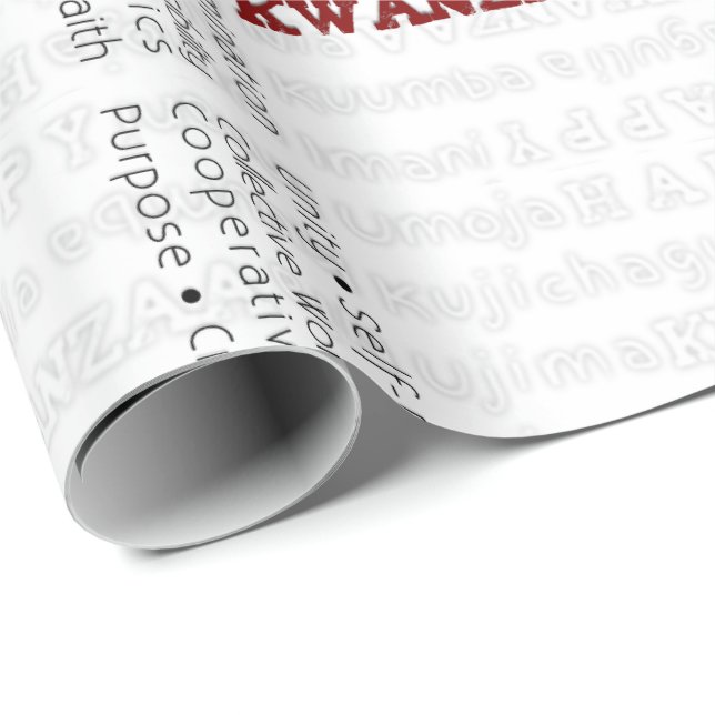 Papel De Regalo Feliz Kwanzaa (Esquina del rollo)