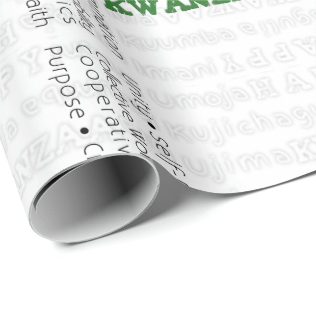 Papel De Regalo Feliz Kwanzaa (Esquina del rollo)