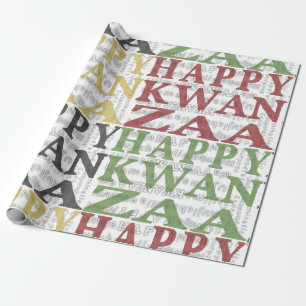 Papel De Regalo Feliz Kwanzaa