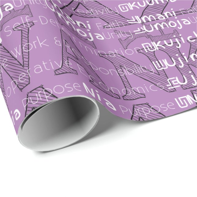 Papel De Regalo Feliz Kwanzaa (Esquina del rollo)