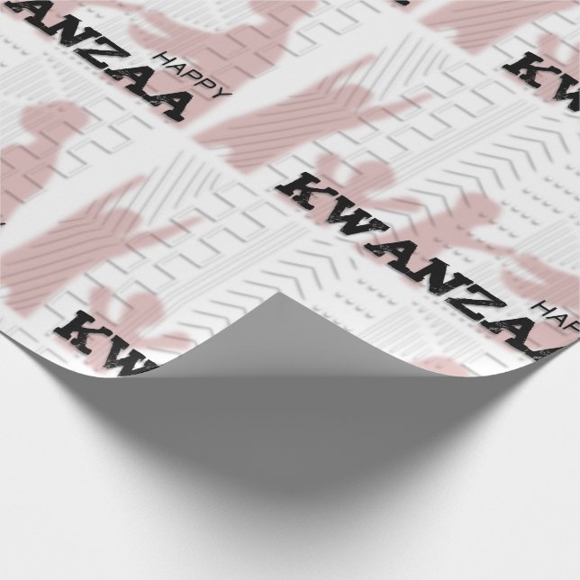 Papel De Regalo Feliz Kwanzaa (Esquina)