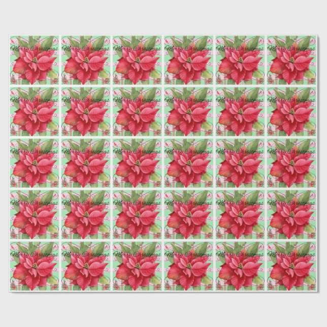 Papel De Regalo Feliz Navidad (Superficie plana)