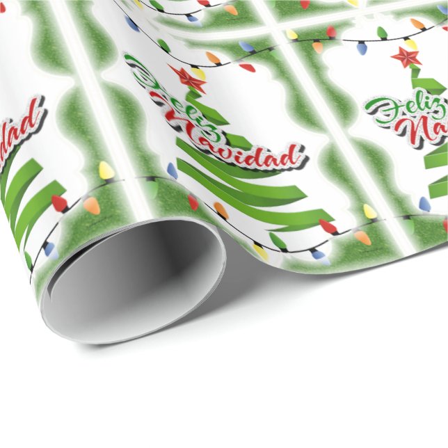 Papel De Regalo Feliz Navidad (Esquina del rollo)