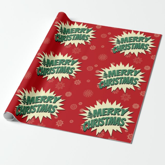 Papel De Regalo Feliz Navidad (Desenrollado)