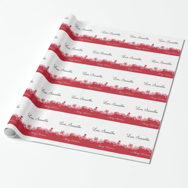 Papel De Regalo Feliz Navidad (Desenrollado)