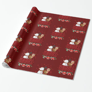 Papel De Regalo Feliz Navidad