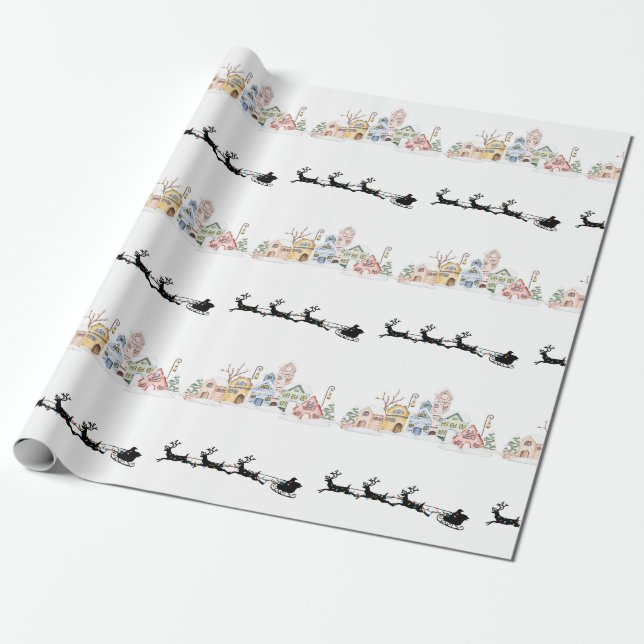 Papel De Regalo Feliz Navidad (Desenrollado)