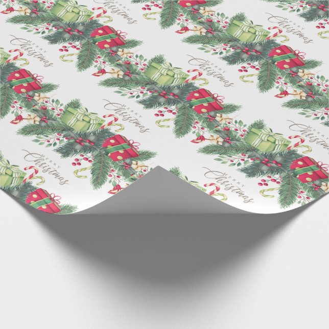 Papel De Regalo Feliz Navidad (Esquina)