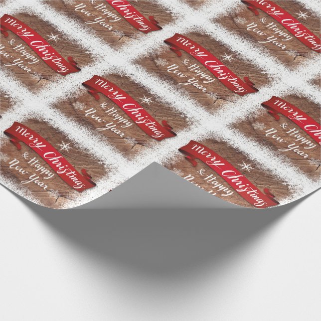 Papel De Regalo Feliz Navidad (Esquina)