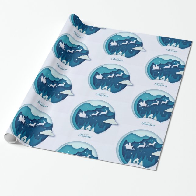 Papel De Regalo Feliz Navidad (Desenrollado)