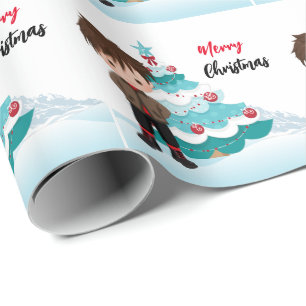 Papel De Regalo Feliz Navidad