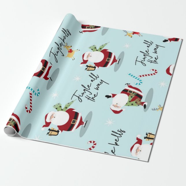 Papel De Regalo Feliz Navidad (Desenrollado)