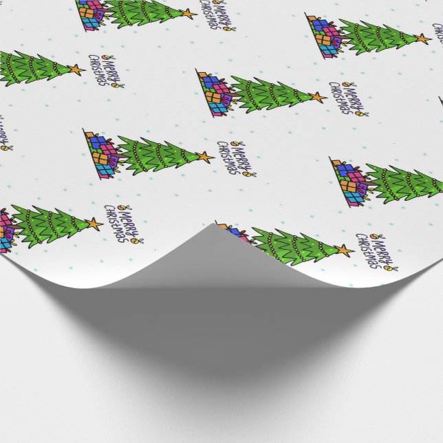 Papel De Regalo Feliz Navidad (Esquina)