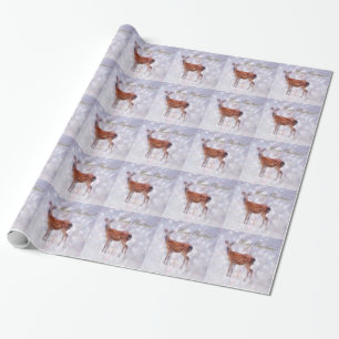 Papel De Regalo Feliz Navidad a los amigos de los ciervos en la ni
