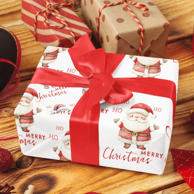 Papel De Regalo Feliz Navidad a Santa Claus Ho Ho Ho Ho (Subido por el creador)