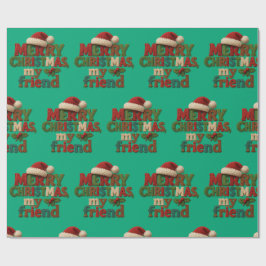 Papel De Regalo Feliz Navidad Amigo