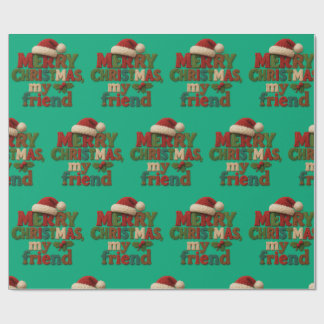 Papel De Regalo Feliz Navidad Amigo