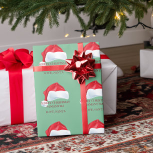 Papel De Regalo Feliz Navidad Amor Personalizado Santa