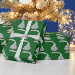 Papel De Regalo Feliz Navidad Candy en verde