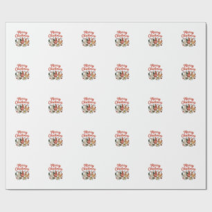 Papel De Regalo Feliz Navidad de Pollo Chickmas