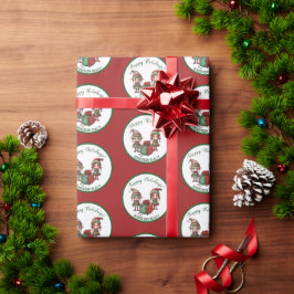 Papel De Regalo Feliz Navidad de vacaciones Personalizado Business