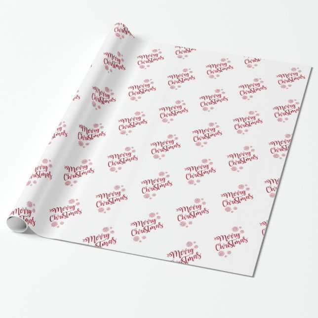 Papel De Regalo Feliz Navidad decorativa (Desenrollado)