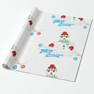Papel De Regalo feliz navidad derritiendo la nieve