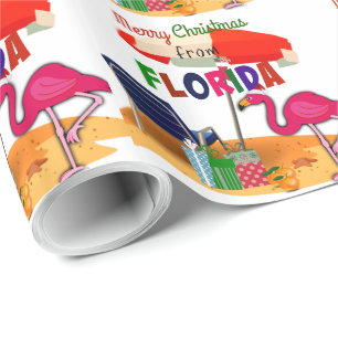Papel De Regalo Feliz Navidad desde Florida