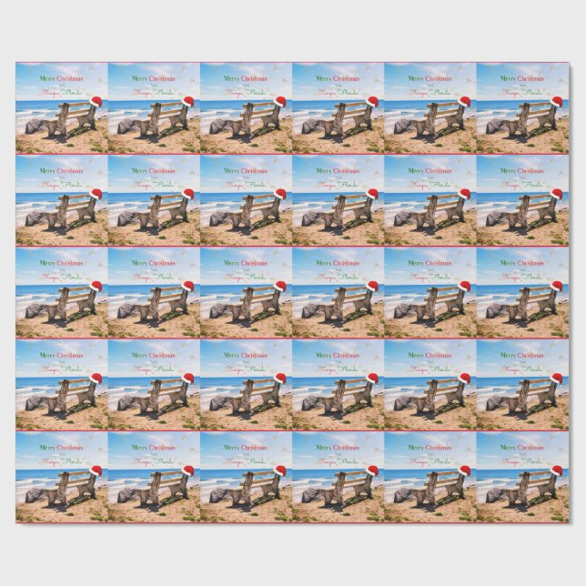 Papel De Regalo Feliz Navidad desde Tampa, Florida (Superficie plana)