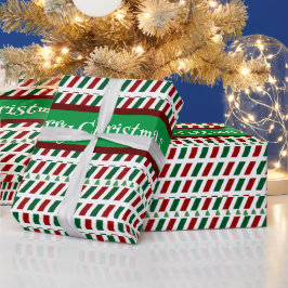 Papel De Regalo Feliz Navidad Elegante y Personalizar moderno