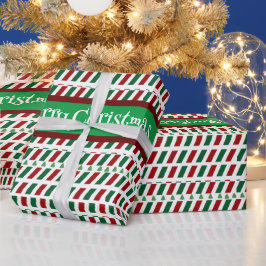 Papel De Regalo Feliz Navidad Elegante y Personalizar moderno