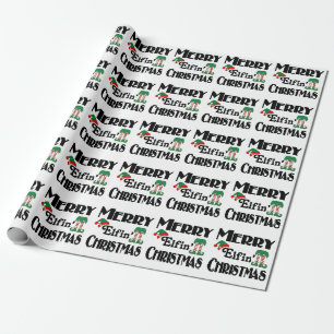 Papel De Regalo Feliz Navidad Elfin'
