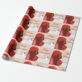 Papel De Regalo Feliz Navidad en la nieve