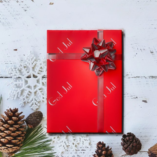 Papel De Regalo Feliz Navidad en sueco (Subido por el creador)