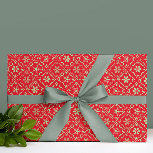 Papel De Regalo Feliz Navidad Escritura Minimalista Simple Copo de