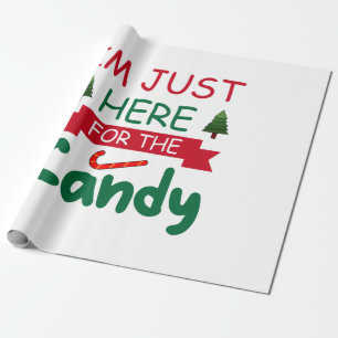 Papel De Regalo Feliz Navidad Estoy Aquí Por El Candy