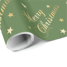 Feliz Navidad Estrellas Escritura Elegante Dorado