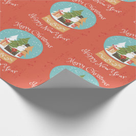 Papel De Regalo Feliz Navidad Feliz Año Nuevo